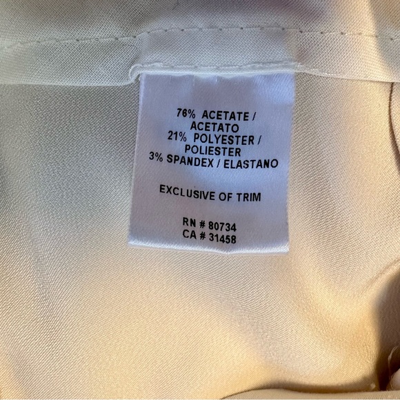 BCBGMAXAZRIA Women’s Acetate Satin Pleated Wide Leg Exclusive Of Trim Pants - Picture 9 of 9